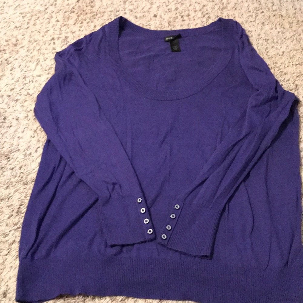Lane Bryant purple sweater
